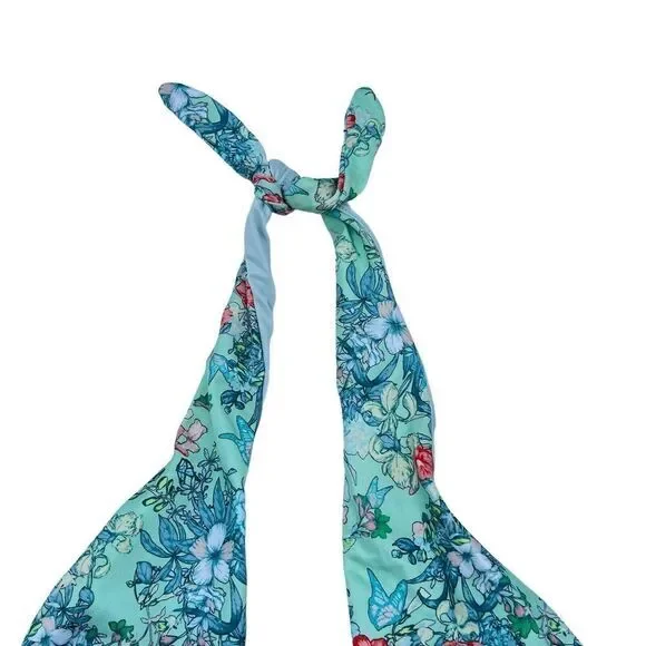VICTORIA'S SECRET SWIM Women's One-Piece Swimsuit M‎ Multicolor Floral Butterfly